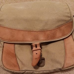L.L. Bean canvas shoulder bag.